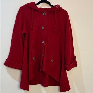 Fenn Wright Manson Red Hooded swing Jacket